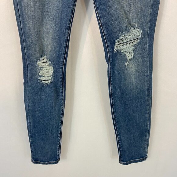 Skinnygirl Jeans The Skinny Women's Size 28 (28 x 29) Mid Rise Distressed - Picture 3 of 12